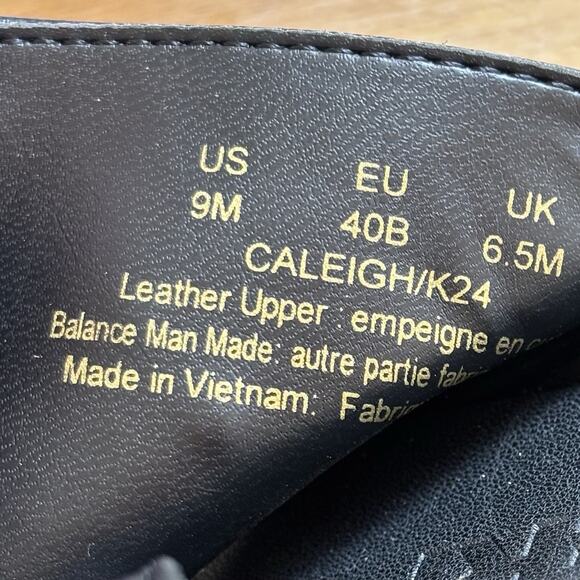 Karl Lagerfeld Studded Charm Platform Gold Black Leather Wedge Sandals 9M NEW - Picture 5 of 10